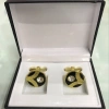 Painted large diamond cufflinks Specification image